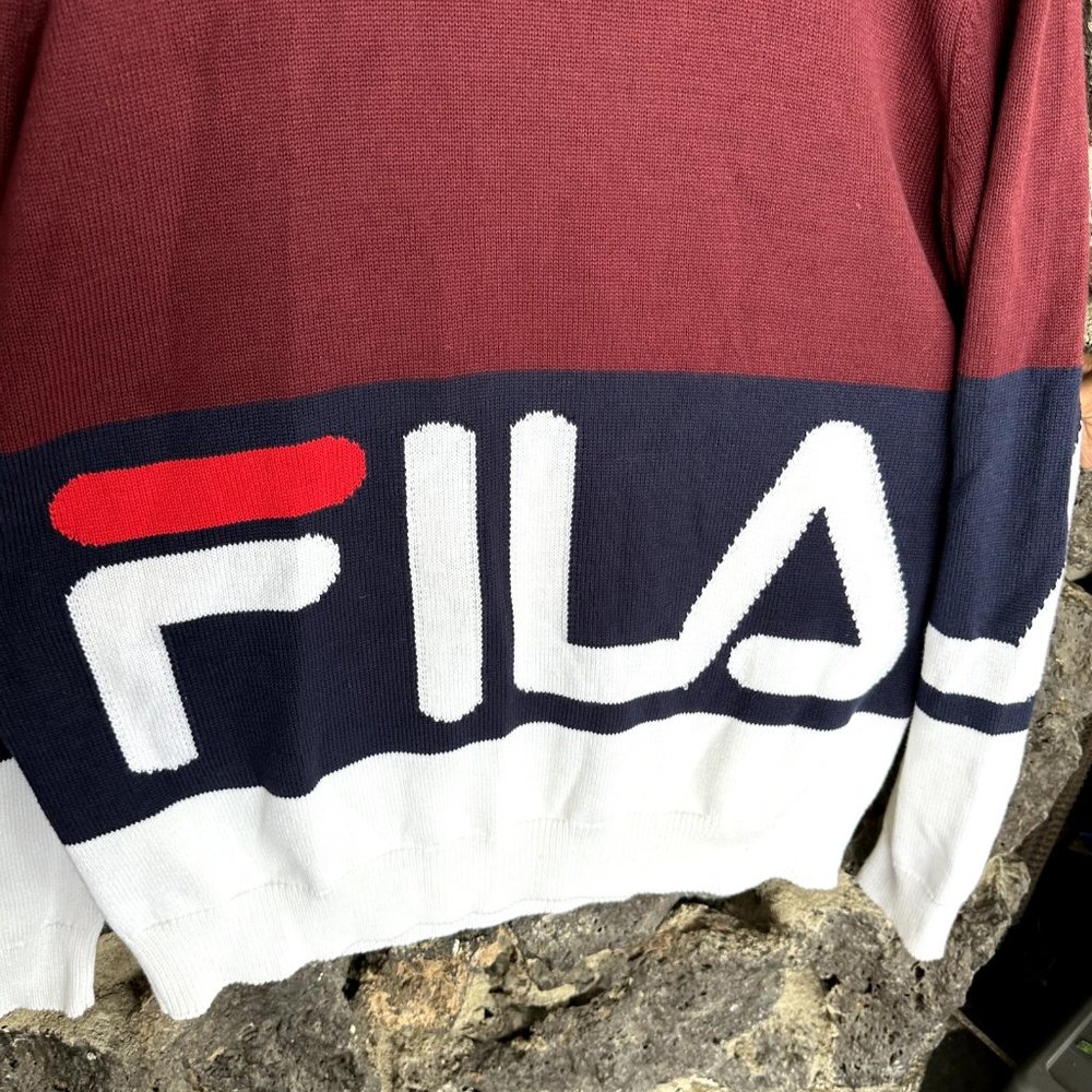 Fila Knit Big Logo Hit Sweater‎ Large